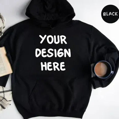 Personalized sweatshirt with custom swoosh-style design