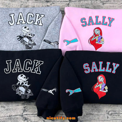 Jack & Sally embroidered hoodie from Nightmare Before Christmas